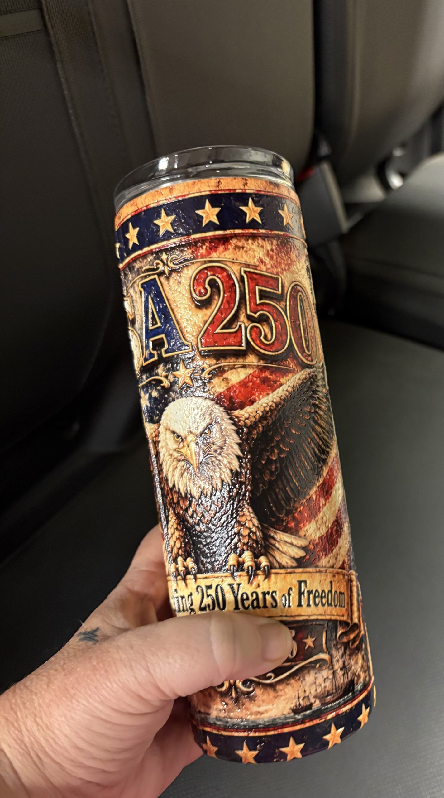 250th usa textured tumbler