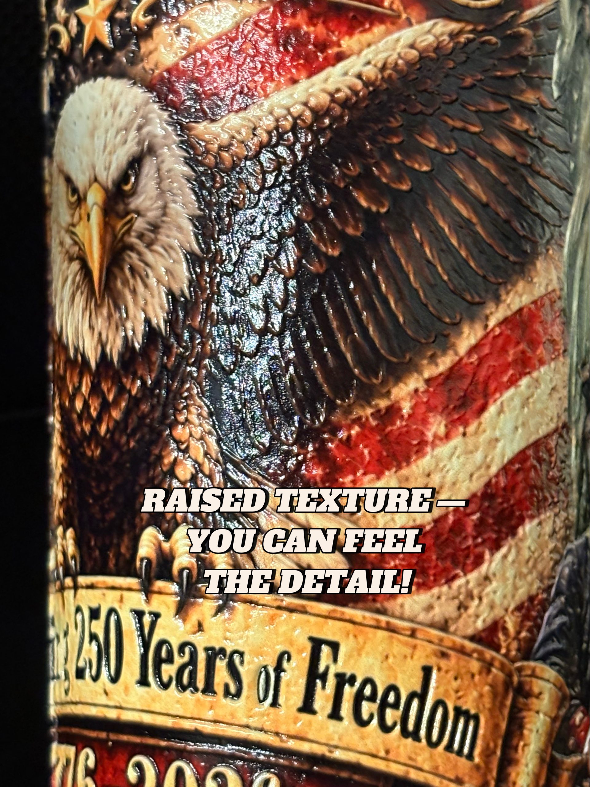 250th usa textured tumbler