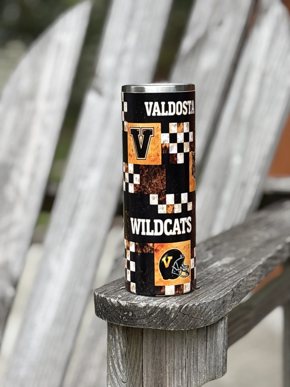 Valdosta Wildcats 20 oz skinny tumbler