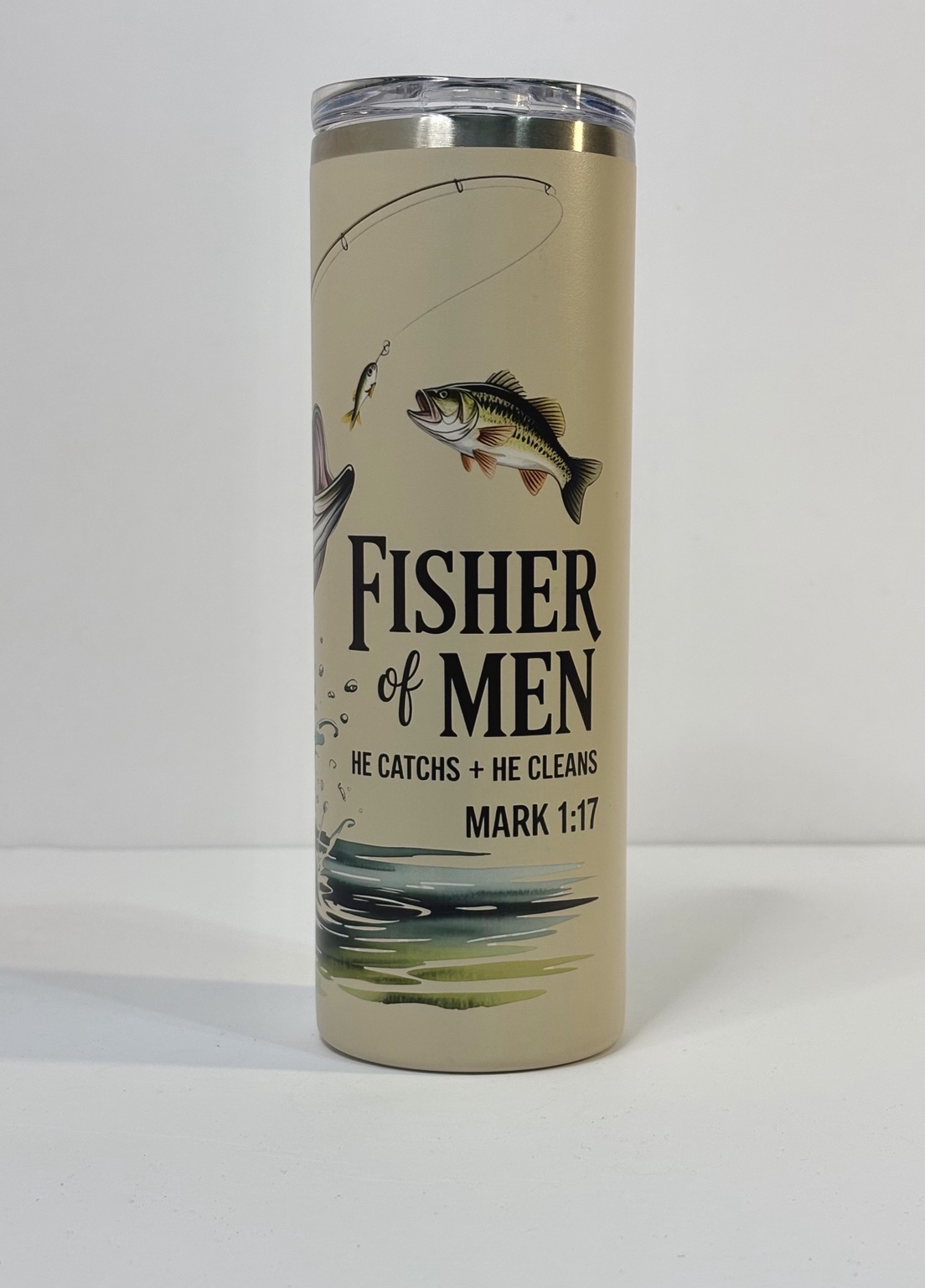 Fisher of Men 20 oz skinny tumbler